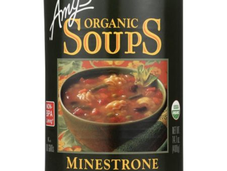 Amy s - Minestrone Low Fat Soup, 14.1oz Online