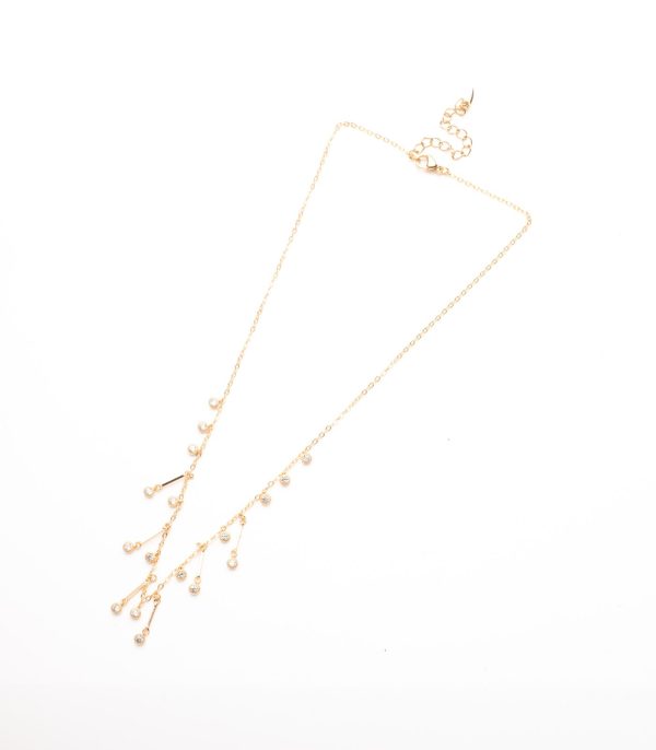 Dangling Charm Necklace (Brass) Discount