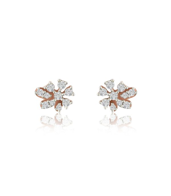 Diamond Fairy Floral Earrings on Sale