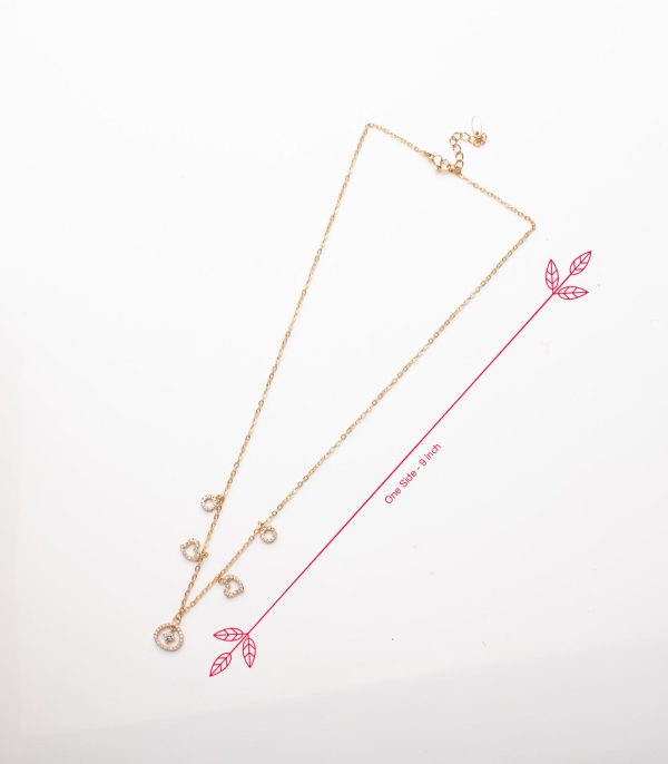 Elegant Charm Necklace (Brass) Online now