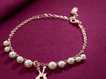 Pearl Guitar Bracelet (Brass) Discount