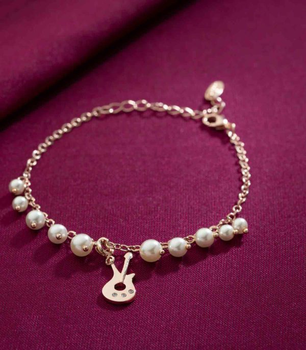 Pearl Guitar Bracelet (Brass) Discount