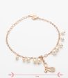 Pearl Butterfly Charm Bracelet (Brass) Supply