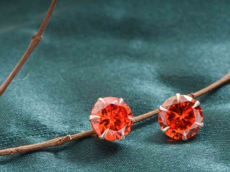 Orange Round Tops (Silver) For Sale