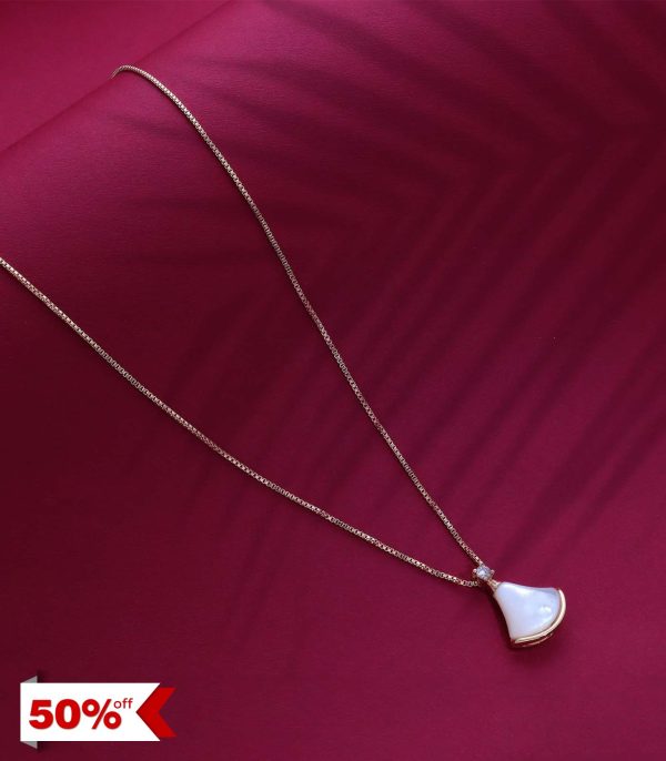 CLASSY ELEGANCE - WHITE - PENDANT (BRASS) on Sale