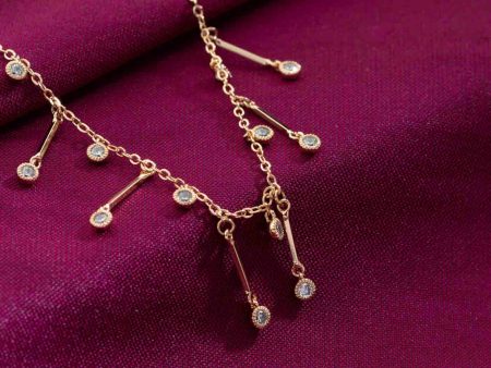 Dangling Charm Necklace (Brass) Discount