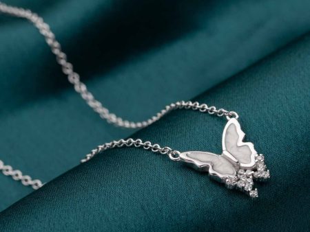 Butterfly Necklace (Silver) Supply