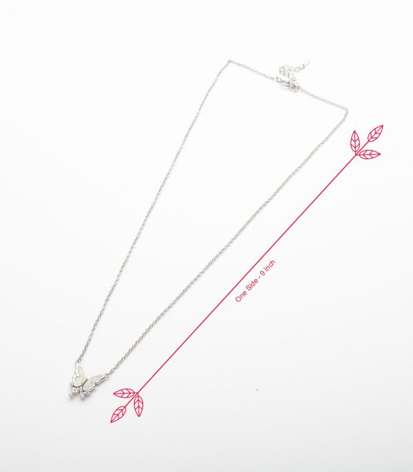 Butterfly Necklace (Silver) Supply