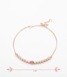 Cute Pink Stone Bracelet (Brass) Supply