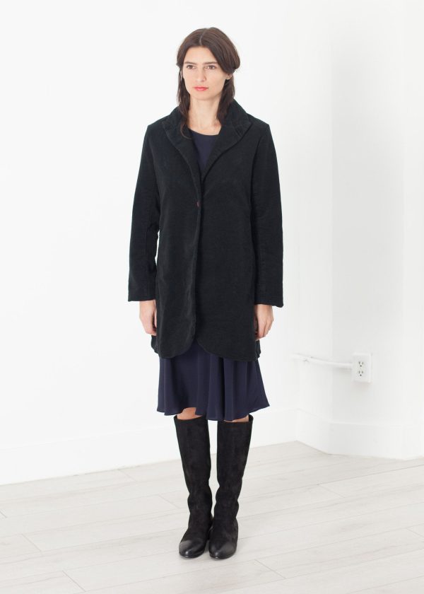 Griffon Coat in Black Hot on Sale