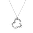 Signature Classic Medium Heart Necklace in sterling silver Online now