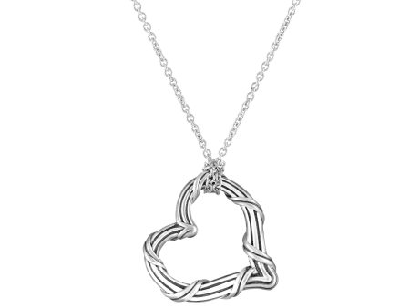 Signature Classic Medium Heart Necklace in sterling silver Online now