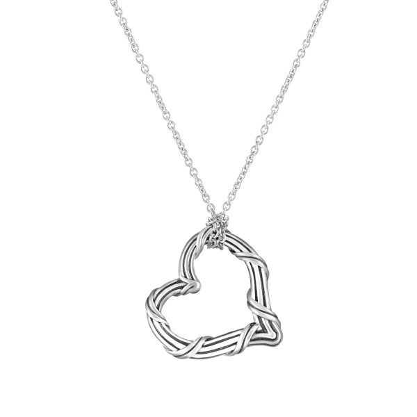 Signature Classic Medium Heart Necklace in sterling silver Online now