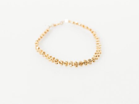 Lane Bead Bracelet in Gold Brass Discount