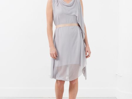 Chiffon Draped Dress Hot on Sale