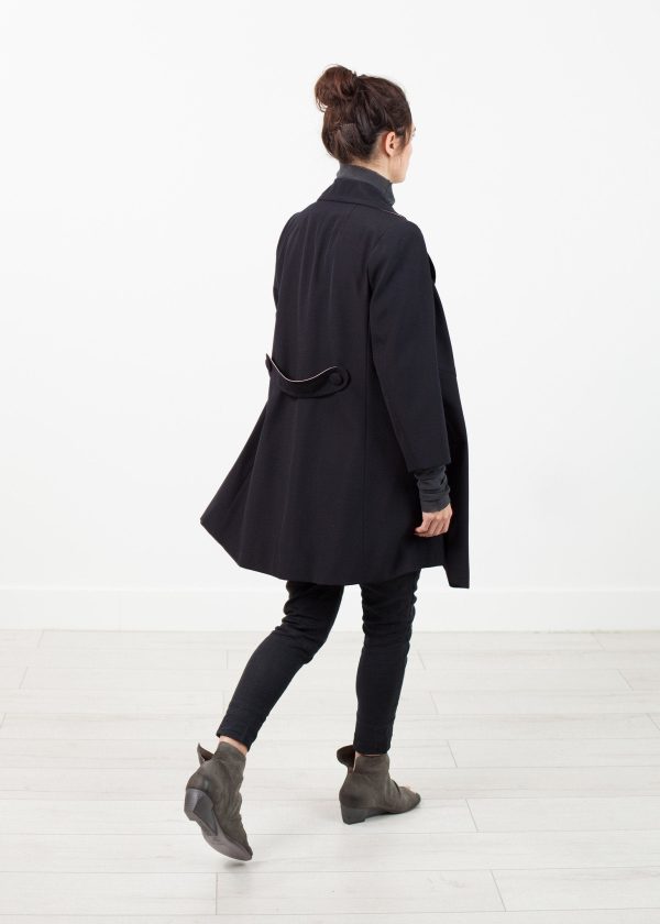 Day Coat in Navy Hot on Sale