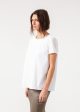 Pleat Back Blouse in White Supply