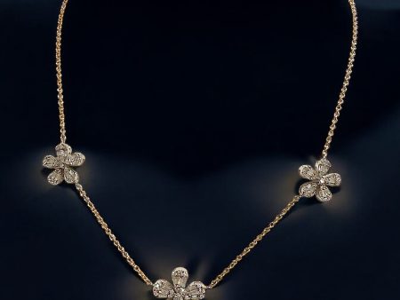 Diamond Flower necklace Supply