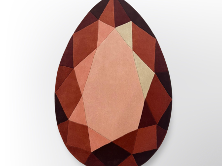 Garnet Drop Gem Rug Online