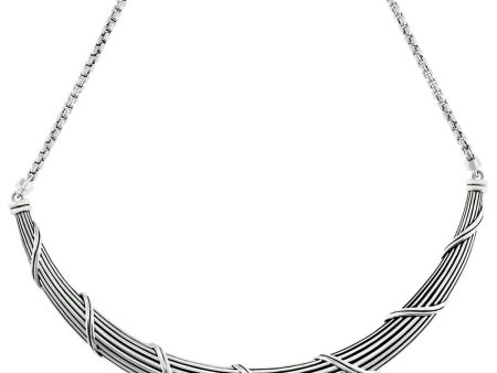 Signature Classic Collar Necklace in sterling silver Online Hot Sale