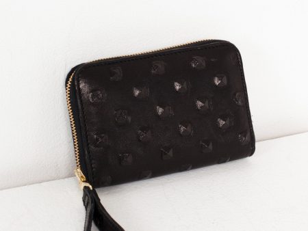 Elodie Leather Wallet in Black Online Hot Sale