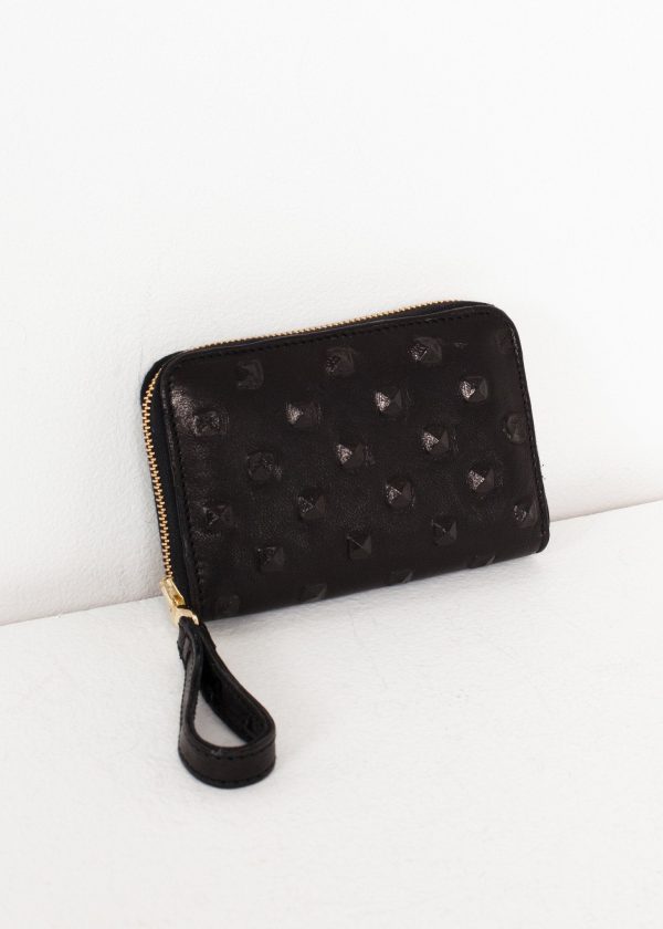 Elodie Leather Wallet in Black Online Hot Sale