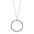 Signature Romance Circle Necklace in sterling silver 1  Online Hot Sale