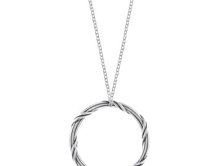 Signature Romance Circle Necklace in sterling silver 1  Online Hot Sale