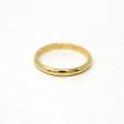 Estate Wedding Band - Vintage 750 18k Yellow Gold Unadorned Simple Plain Ring - Dated  21-07-83  Size 4 3 4 Engraved Letters Fine Jewelry Cheap