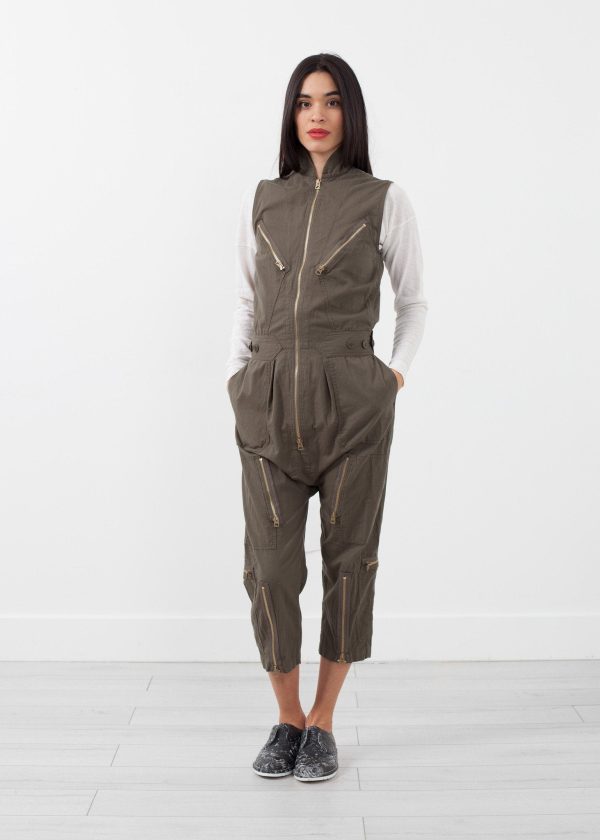 Sleeveless Harem Flightsuit For Sale