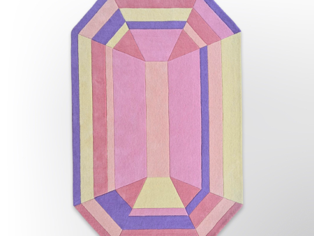 Pastel Prism Emerald Gem Rug Online now