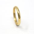 Estate Wedding Band - Vintage 750 18k Yellow Gold Unadorned Simple Plain Ring - Dated  21-07-83  Size 4 3 4 Engraved Letters Fine Jewelry Cheap