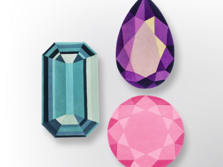 The Gem Cluster Rugs (Set of 3) - Save over 10% For Sale