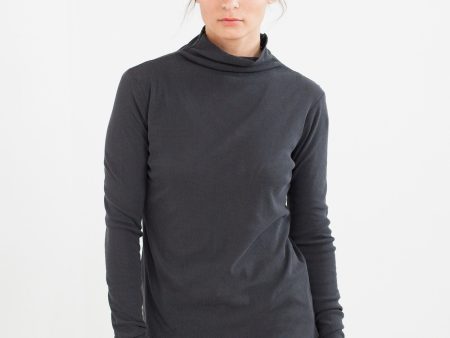 Cotton Long Tee in Ink Discount