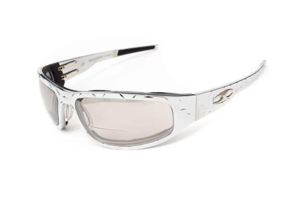 “Bagger” Chrome Motorcycle Sunglasses (Diamond) For Sale