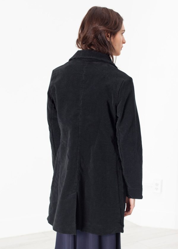 Griffon Coat in Black Hot on Sale