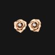 18k Solid Bloom Earrings For Cheap