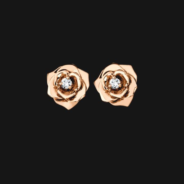 18k Solid Bloom Earrings For Cheap