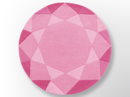 Rose Quartz Round Gem Rug For Discount