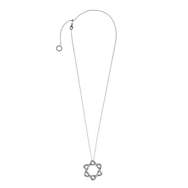 Signature Classic Medium Star of David Necklace in sterling silver Hot on Sale