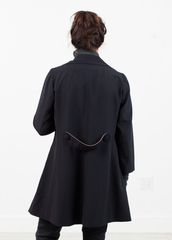 Day Coat in Navy Hot on Sale