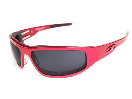 “Bagger” Red Prescription Motorcycle Glasses (Smooth) Online Sale