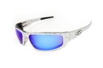 “Bagger” Chrome Motorcycle Sunglasses (Diamond) For Sale