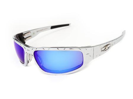 “Bagger” Chrome Motorcycle Sunglasses (Diamond) For Sale