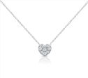 DIAMOND HEART MIRACLE SETTING PENDANT NECKLACE Cheap