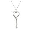 Signature Classic Heart Key Necklace in Sterling Silver Online Hot Sale