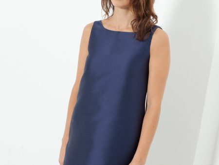 A-Line Mini Dress in Blue Cheap