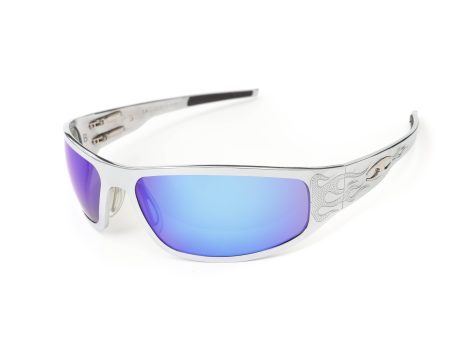 “Bagger” Chrome Prescription Motorcycle Glasses (Flames) Cheap