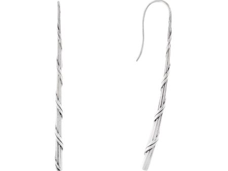 Signature Romance Taper Stick Earrings in Sterling Silver Supply