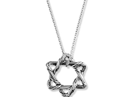 Signature Classic Medium Star of David Necklace in sterling silver Hot on Sale